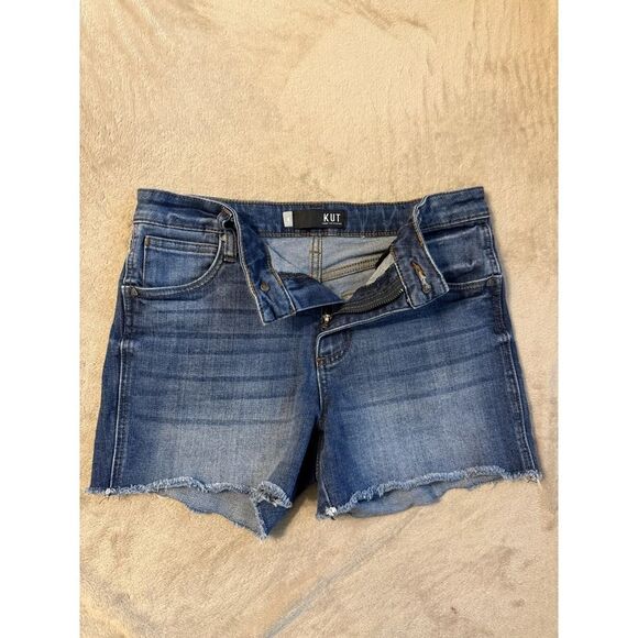 Kut from the Kloth Blue High Waist Women Shorts - Picture 6 of 12